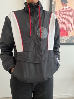 Toronto Raptors NBA windbreaker Half-Zip Jacket S